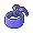 Blauer Schal